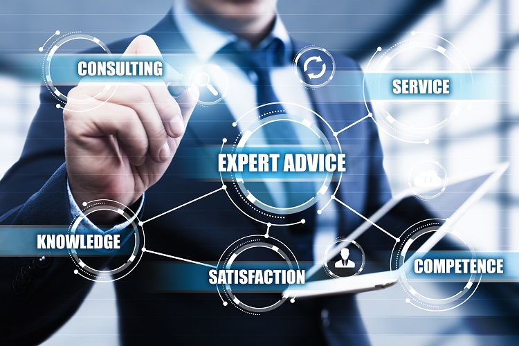 Expert Advice Consulting Service Business Help concept